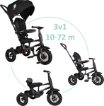 QPLAY Trojkolka Rito air gel (Rubber) Black, vek 10-72 mesiacov