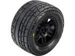 Roată Pro-Line 1:16 cu anvelope Menace, disc Split Six negru 12mm (2): Arrma Mini Kraton