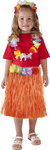 Sukňa Hawaii detská 45 cm, oranžová