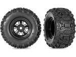 Traxxas koleso, disk Funco Replica čierny, pneu Sledgehammer (2) (Belted)