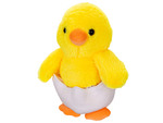 Caneton en coquille pelucheux 19cm