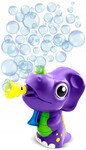 Bubble Fun Bublifuk Dinosaurus s náplňou 60 ml - fialový