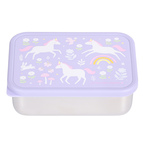 A Little Lovely Company – boîte à déjeuner en acier inoxydable avec couvercle en plastique – licorne
