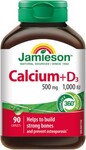 Jamieson Calcio con vitamina D3 500 mg/1000 IU 90 tabletas