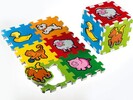 Penové puzzle Moje prvé zvieratká 15x15x1,2cm 6ks MPZ