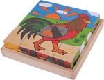Bigjigs Toys Obrázkové kocky farma