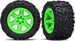 Traxxas koleso 2.8", disk RXT zelený, pneu Talon Extreme (pár) (zadný)