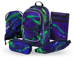 BAAGL SET 5 Core Football champion: Rucksack, Federmäppchen, Beutel, Gürteltasche, Laptop-Hülle G