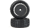 Arrma koleso s pneu dBoots Katar T Belted 6S, čierne (2)