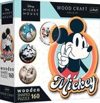 Trefl Drevené puzzle 160 dielikov - Retro Mickey Mouse / Disney Mickey Mouse and Friends