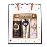 ACCENTRA Set da bagno Winter Glamour in borsetta Vaniglia e muschio 200ml + 230g + 60ml