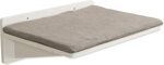 Platform with cushion, climbing landscape, 50 × 17.5 × 36.5 cm, white