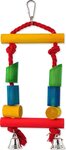 Toy Bird Jewel Holzschaukel mit Seil, farbig, 25 cm
