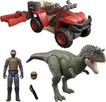 Mattel Jurassic World Survival EKRIXINATORSAURUS i četverokotač s kukom,