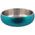 Miska Dog Fantasy s dvojitou stenou tyrkysová 22cm, 2100ml