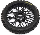 Losi koleso s pneu Dunlop MX53 predné, disk čierny: PM-MX