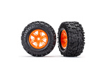 Traxxas koleso 4.3/5.7", disk oranžový, pneu Maxx AT (pár)