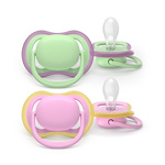 Philips AVENT Schnuller Ultra Air rosa/grün 6-18m Mädchen 2Stk