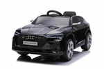 Elektrické autíčko Audi E-tron Sportback 12V, čierne, široké jednomiestne sedadlo