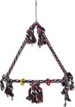 Spielzeugvogel-Schaukel mit bunten Seilen, 70 x 46 cm