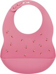 NATTOU Silikon-Lätzchen mit Verschluss rosa BPA-frei