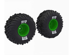 Arrma koleso s pneumatikou dBoots Cut Chevron, disk zelený (2)