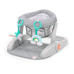 BRIGHT STARTS Siège d'apprentissage avec jouets prêt pour le voyage Learn-to-Sit™ Gris, 4m+