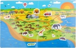 Bigjigs Toys Znovu použitelné samolepky safari