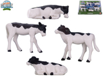 Kids Globe Farming teliatka ležiace/stojace 1:32 čiernobiele 6ks