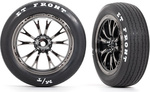 Traxxas koleso, disk Weld chrómovaný čierny (predný) (2)