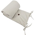 EKO Bettumrandung aus Baumwollsamt Light Beige 180cm
