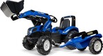 Falk Šliapací traktor 3090M New Holland T8 s nakladačom a vlečkou