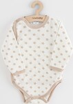 Body neonato apribile New Baby Classic II stelle beige 56 (0-3m)