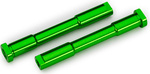 Pivotes de dirección de aluminio anodizado verde de Traxxas