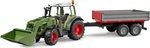 Bruder Fendt Vario 211 traktor s vlekom a nakladačom