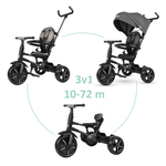 QPLAY Dreirad Rito star Black, faltbar, Alter 10-72 Monate