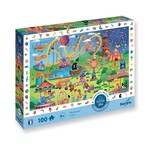 SENTOSPHERE Puzzle pentru copii Caută și găsește Parcul de distracții 100 piese