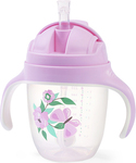 BABYONO Lernbecher mit Strohhalm Schmetterling 6m+