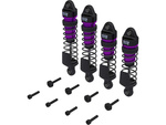 Arrma Stoßdämpfer komplett vorne/hinten violett (4): Mini Kraton