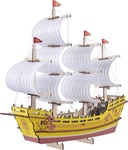Woodcraft Drevené 3D puzzle Obchodná loď