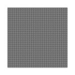 BRIXIES Plus 225.011 Grundplatte zum Bauen - dunkelgrau 25,5 x 25,5 cm