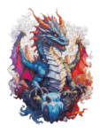 RECENTTOYS Drevené puzzle - Drak
