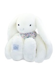 Doudou Plyšový králik XXL so šatkou biely 50 cm