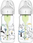 Dr.Browns fľaša Wide Neck Dino 2x270ml