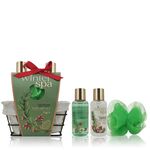 ACCENTRA Set za kupanje Winter Spa u žičanoj košari Zimsko voće 2x 100ml + 1x 10g