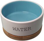 Schüssel Dog Fantasy aus Keramik WATER weiß/blau mit Untertasse 13x5,5cm, 400ml