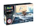 Starter Kit ponorka 75154 - German Submarine Type (1:350)