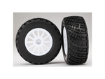 Traxxas kolo 2.2/3.0", disk Rally bílý, pneu Gravel (2)