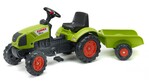 Falk Tractor de pedales 2040A Claas Arion con remolque
