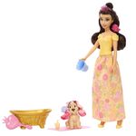 Mattel Disney Prinzessin Puppe Belle mit Hund